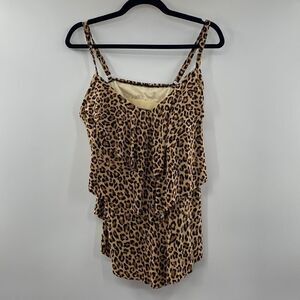 3For$20 Aquagreem Chita Print Tunic Top various Sizes: